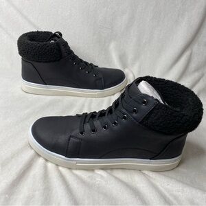Sonoma Kinsleyy Black Faux-Fur High Top Sneakers